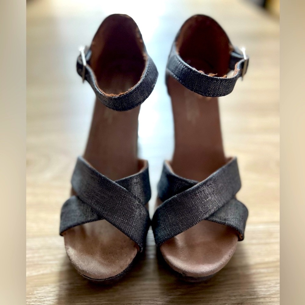 TOMS Strappy Sienna Wedges